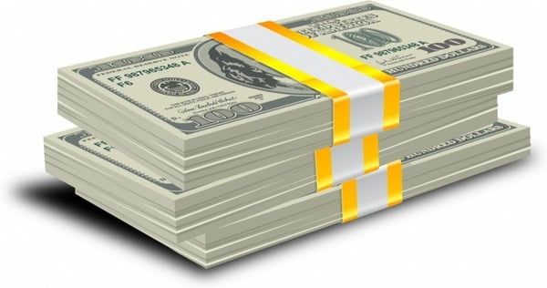 stack of dollars 312399
