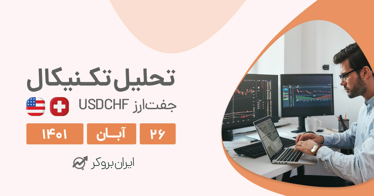 تحلیل روزانه چارت جفت ارز USDCHF در پنج شنبه ۲۶ آبان