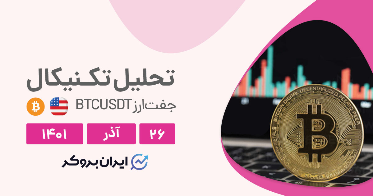 تحلیل چارت بیت کوین به دلار در تایم فریم روزانه و در شنبه ۲۶ آذر | BTCUSD